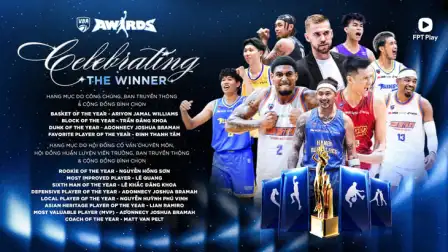 Hanoi Buffaloes 'bội thu' ở VBA Awards 2026